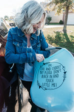 Load image into Gallery viewer, Three little tots- blue car seat cover