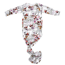 Load image into Gallery viewer, Three little tots-floral flower knotted gown with bow