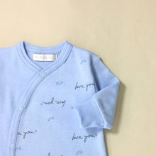 Load image into Gallery viewer, Love you layette set  blue