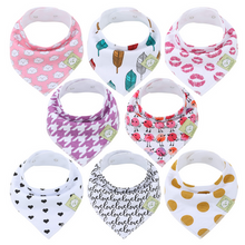 Load image into Gallery viewer, ORGANIC BANDANA BIBS (BOLD BRAVERY)
