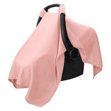 Load image into Gallery viewer, Baby Car Seat Cover in Bold Blush