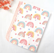 Load image into Gallery viewer, Premium baby and toddler minky blanket- rainbow