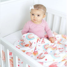 Load image into Gallery viewer, Premium baby and toddler minky blanket- rainbow