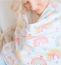 Load image into Gallery viewer, Rainbow infant car seat /nursing cover