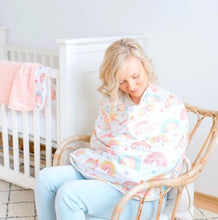 Load image into Gallery viewer, Rainbow infant car seat /nursing cover