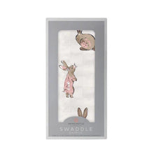 Load image into Gallery viewer, Powder Pink Bunnies Swaddle