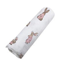 Load image into Gallery viewer, Powder Pink Bunnies Swaddle