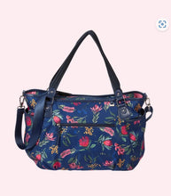 Load image into Gallery viewer, Tote Nappy bag -botanical navy