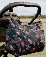 Load image into Gallery viewer, Tote Nappy bag -botanical navy
