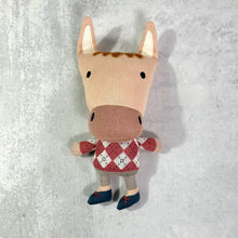 Load image into Gallery viewer, Jordan Horse Organic Cotton Knit Stuffed Animal Baby Toy
