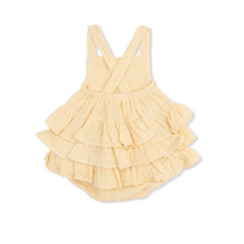 Load image into Gallery viewer, Solid Muslin Italian Straw - Ruffle Sunsuit