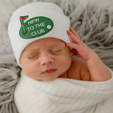 Load image into Gallery viewer, New to the Club Newborn Boys and Girls - Golf Baby Hat
