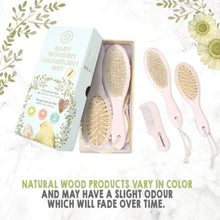 Load image into Gallery viewer, KeaBabies Baby Hair Brush and Comb Set- Blush