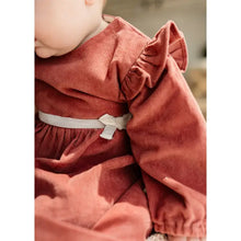 Load image into Gallery viewer, Amber Velvet Baby Dress & Bloomer Set (Organic Cotton)