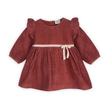 Load image into Gallery viewer, Amber Velvet Baby Dress & Bloomer Set (Organic Cotton)
