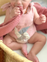 Load image into Gallery viewer, Organic Appliqué Bodysuit in Pinwheel