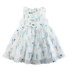 Load image into Gallery viewer, Bow Back Flamingo Dress (Blue)