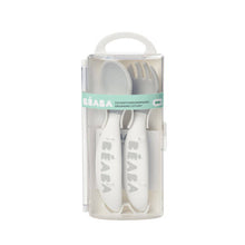 Load image into Gallery viewer, Beaba Second Stage Ergonomic Cutlery -Cloudy-