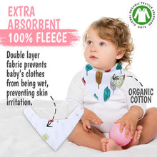 Load image into Gallery viewer, ORGANIC BANDANA BIBS (BOLD BRAVERY)