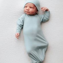 Load image into Gallery viewer, Three little tots - Blue bird knotted gown