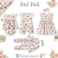 Load image into Gallery viewer, Petal Patch Baby Girl Dress – Bamboo & Eyelet Garden Dress