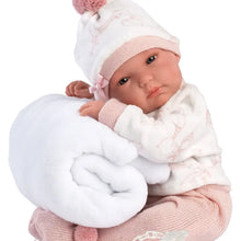 Load image into Gallery viewer, 13.8" Anatomically-Correct Newborn Brandy with Blanket