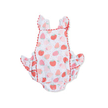 Load image into Gallery viewer, Strawberry Bliss - Ric Rac Ruffle Sunsuit