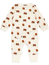 Load image into Gallery viewer, Organic Footless 2-Way Zipper Romper in Brown Bear