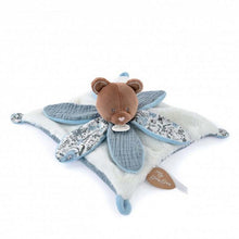 Load image into Gallery viewer, Blue BEAR comforter with petals - BOH'AIME