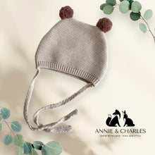 Load image into Gallery viewer, Annie & Charles® baby tie hat (Grey)
