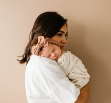 Load image into Gallery viewer, Baby Bling® Shabby Dot Knot (Putty/White Dot)