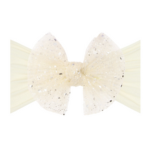 Load image into Gallery viewer, Baby Bling® Tulle FAB® Soft Nylon Headband With Tulle Bow (Princess Ivory)