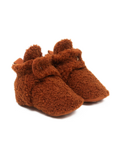Load image into Gallery viewer, Sherpa Snap Booties Ginger