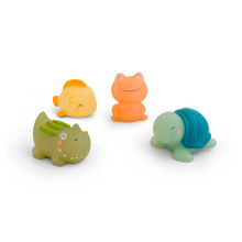 Load image into Gallery viewer, 4 pieces set bath toys with no hole. change colour due temperature