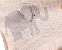 Load image into Gallery viewer, Savannah Safari - 3D Jacquard Sweater Knit Baby Blankets (Organic Cotton)