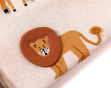 Load image into Gallery viewer, Savannah Safari - 3D Jacquard Sweater Knit Baby Blankets (Organic Cotton)