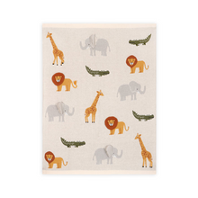 Load image into Gallery viewer, Savannah Safari - 3D Jacquard Sweater Knit Baby Blankets (Organic Cotton)