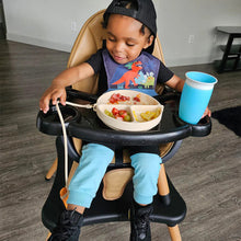 Load image into Gallery viewer, DropLess Plate: Silicone Suction Plate + Utensil Attachment (Beige)