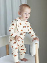 Load image into Gallery viewer, Organic Footless 2-Way Zipper Romper in Brown Bear