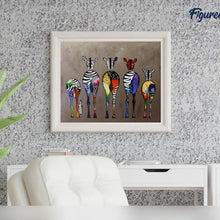 Load image into Gallery viewer, Paint by numbers - Zebras Back