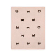 Load image into Gallery viewer, Brown Bear - Organic Cotton Jacquard Knit Baby Blanket
