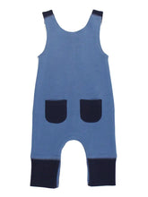 Load image into Gallery viewer, Organic Appliqué Harem Romper in Sailboat