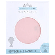 Load image into Gallery viewer, Three little tots - heavenly pink knotted gown and bow