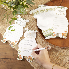 Load image into Gallery viewer, Woodland Baby Advice Card & Baby Shower Game (Set of 50)