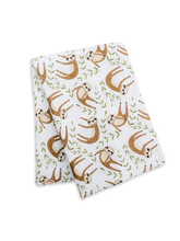 Load image into Gallery viewer, Classic Muslin Swaddle - Sloth