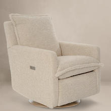 Load image into Gallery viewer, FLYNN – GLIDING SWIVEL NURSERY RECLINER - SHEEPSKIN LINEN