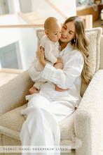 Load image into Gallery viewer, FLYNN – GLIDING SWIVEL NURSERY RECLINER - SHEEPSKIN LINEN