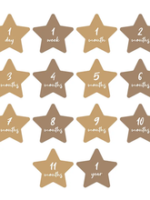 Load image into Gallery viewer, Baby's 1st Year Swaddle & Milestone Cards - Stars