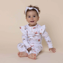 Load image into Gallery viewer, Snuggle Honey Pony pals organic grow suit 6-1 2 months