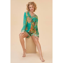 Load image into Gallery viewer, Super Soft Hummingbird Pyjamas, Aqua - Medium